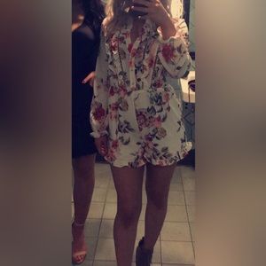 BP floral romper front buttons